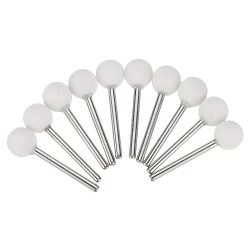 10pcs 3x12/6x22/6x25mm Abrasive Mounted Grinding Stone Spherical Head Wheel Abrasive Tools for Rotary Tool 10pcs 3x12/6x22/6x25mm Abrasive Mounted Grinding Stone Spherical Head Wheel Abrasive Tools for Rotary Tool
