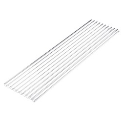 10pcs 400mm OD 8mm 1mm Thick Tube Wall Borosilicate Glass Blowing Tube 10pcs 400mm OD 8mm 1mm Thick Tube Wall Borosilicate Glass Blowing Tube