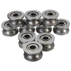 10pcs 624ZZ 4x13x7mm HCS U Groove Sealed Ball Bearings Guide Pulley Ball Bearing 10pcs 624ZZ 4x13x7mm HCS U Groove Sealed Ball Bearings Guide Pulley Ball Bearing