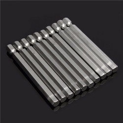 10pcs 75mm 1/4 Inch Shank Screwdriver Bits Set 6mm Hex Head Magnetic Screwdriver Bits 10pcs 75mm 1/4 Inch Shank Screwdriver Bits Set 6mm Hex Head Magnetic Screwdriver Bits