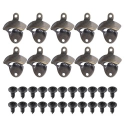 10pcs Bottle Openers Cast Iron Wall Mounted Bar Vintage Style Bars Bottle Opener 10pcs Bottle Openers Cast Iron Wall Mounted Bar Vintage Style Bars Bottle Opener