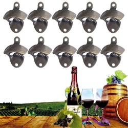 10pcs Bottle Openers Cast Iron Wall Mounted Bar Vintage Style Bars Bottle Opener 10pcs Bottle Openers Cast Iron Wall Mounted Bar Vintage Style Bars Bottle Opener