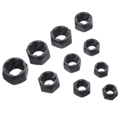 10pcs Damaged Nut Bolt Extractor Repair Kit Metric Broken Bolt Remover Stud Extractor 10pcs Damaged Nut Bolt Extractor Repair Kit Metric Broken Bolt Remover Stud Extractor