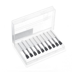 10pcs Double-striped Tungsten Steel Solid Carbide Burrs Rotary File Tools Drill Bits Kit 10pcs Double-striped Tungsten Steel Solid Carbide Burrs Rotary File Tools Drill Bits Kit