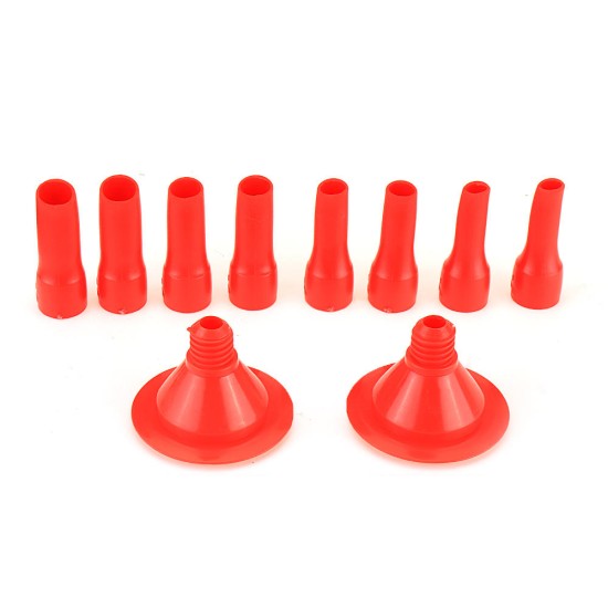 10pcs Universal Glue Nozzle Glass Glue Tip Mouth Nozzle with Base