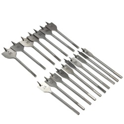 11-38mm Wood Flat Drill Bits Hex Shank Wood Working Spade Drill Bits 11-38mm Wood Flat Drill Bits Hex Shank Wood Working Spade Drill Bits