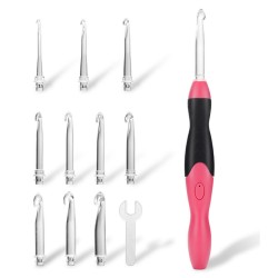 11 In 1 USB LED Light Knitted Crochet Kit DIY Weaving Tool Kits Sweater Sewing Accessories DIY LED Flash Kit 11 In 1 USB LED Light Knitted Crochet Kit DIY Weaving Tool Kits Sweater Sewing Accessories DIY LED Flash Kit