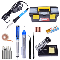 110/220V 60W Adjustable Temperature Electric Welding Soldering Tools Kit with Switch 110/220V 60W Adjustable Temperature Electric Welding Soldering Tools Kit with Switch