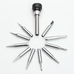 11Pcs 900M-T Soldering Iron Tips for 936 SAIKE AOYUE KADA Soldering Station 11Pcs 900M-T Soldering Iron Tips for 936 SAIKE AOYUE KADA Soldering Station