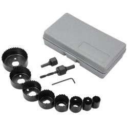 11pcs Forstner Drill Bit Set Hinge Hole Cutter For Woodworking Plasterboard High-Speed Steel Woodworking Set 11pcs Forstner Drill Bit Set Hinge Hole Cutter For Woodworking Plasterboard High-Speed Steel Woodworking Set