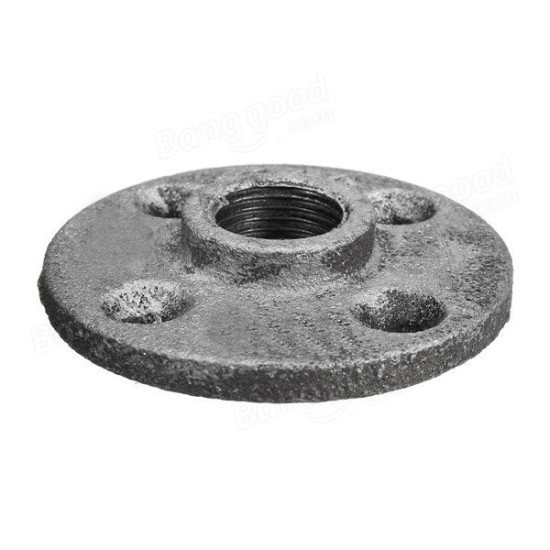 1/2 Inch DN20 Cast Iron Steel Tube Pipe Floor Flange Pipe Fitting Wall Mount