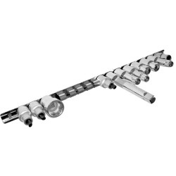 1/2 Inch Mountable Socket Organizer Rail Holder Stainless Steel Clips Tools 1/2 Inch Mountable Socket Organizer Rail Holder Stainless Steel Clips Tools