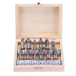 12/15pcs Silver Router Bit Set Tungsten Carbide Woodworking Cutter Rotary Tool 12/15pcs Silver Router Bit Set Tungsten Carbide Woodworking Cutter Rotary Tool