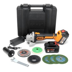 12800H 98TV Brushless Eletric Angle Grinder Kit Cordless Polishing Cutting Power Tool 12800H 98TV Brushless Eletric Angle Grinder Kit Cordless Polishing Cutting Power Tool