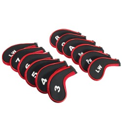 12Pcs/set Long Neck Golf Clubs Iron Head Covers Headcovers with Zipper 12Pcs/set Long Neck Golf Clubs Iron Head Covers Headcovers with Zipper