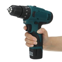 12V 1500mAh 3 IN 1 2 Speed Cordless Drill Driver Electric Screwdriver Hammer Flat Drill 18+3 Torque 10mm W/ None/1/2 Battery For Bosch BS1215 12V 1500mAh 3 IN 1 2 Speed Cordless Drill Driver Electric Screwdriver Hammer Flat Drill 18+3 Torque 10mm W/ None/1/2 Battery For Bosch BS1215