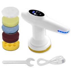 12V 4 inch 6 Gears USB Rechargeable Cordless Electric Car Polisher Small Grinder Waxing Machine Smart Digital Display 12V 4 inch 6 Gears USB Rechargeable Cordless Electric Car Polisher Small Grinder Waxing Machine Smart Digital Display