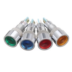12V 8mm Metal LED Indicator Warning Light Lamp Pilot Panel Dashboard LED Panel Indicator 12V 8mm Metal LED Indicator Warning Light Lamp Pilot Panel Dashboard LED Panel Indicator