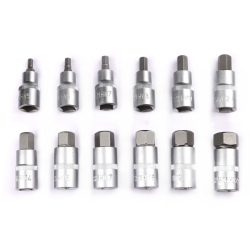 12pcs Various Specifications Chisel Tool Steel Multifunctionl Ratchet Wrench Socket 12pcs Various Specifications Chisel Tool Steel Multifunctionl Ratchet Wrench Socket