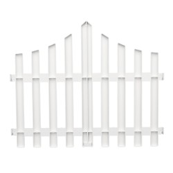 12x Plastic Fence Courtyard Indoor Garden Edging Border Panel Flower Yard Decorations