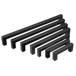 12x12mm Black Hollow Square Stainless Steel Door Handles Drawer Pull For Cupboard Cabinet 12x12mm Black Hollow Square Stainless Steel Door Handles Drawer Pull For Cupboard Cabinet