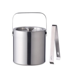 1.3L Ice Bucket Double Insulated Handle Double Wall Insulated Bucket Tongs 1.3L Ice Bucket Double Insulated Handle Double Wall Insulated Bucket Tongs