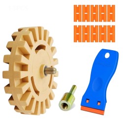 13pcs Sticker Decal Glue Removal Tool Eraser Wheel Cleaning Scraper 13pcs Sticker Decal Glue Removal Tool Eraser Wheel Cleaning Scraper