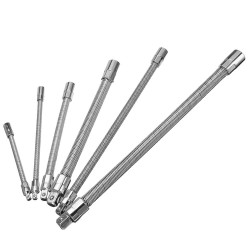 1/4 Inch 3/8 Inch 1/2 Inch Ratchet Socket Wrench Drive Flexible Extension Bar Adapter Tool 1/4 Inch 3/8 Inch 1/2 Inch Ratchet Socket Wrench Drive Flexible Extension Bar Adapter Tool
