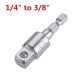 1/4 Inch Shank Socket Adapter Nut Driver Socket Impact Hex Shank Extension Drill Shank Adapter