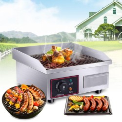 1500W 110V Electric Countertop Griddle Commercial Restaurant Flat Top Grill BBQ 1500W 110V Electric Countertop Griddle Commercial Restaurant Flat Top Grill BBQ
