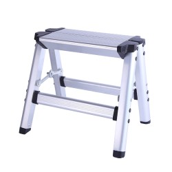 150KG Maximum Load 2 Step Stool Folding Ladder Anti Slip Safety Aluminium P 150KG Maximum Load 2 Step Stool Folding Ladder Anti Slip Safety Aluminium P