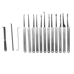 15Pcs/Set Lock Training Skill Set Clear Practice Padlock Tools Locks Key Kits 15Pcs/Set Lock Training Skill Set Clear Practice Padlock Tools Locks Key Kits