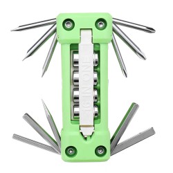 16 In 1 Multifunctional Folding Combination Screwdriver Sleeve Tool Set With LED Repair Tools 16 In 1 Multifunctional Folding Combination Screwdriver Sleeve Tool Set With LED Repair Tools