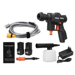 16.8V 500W Cordless High Pressure Washer Car Washing Machine Sprayer Guns Water Cleaner W/ 1/2pcs Battery 16.8V 500W Cordless High Pressure Washer Car Washing Machine Sprayer Guns Water Cleaner W/ 1/2pcs Battery