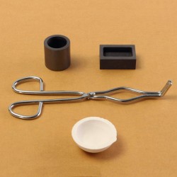 16OZ Gold Graphite Crucible Cup Tongs 1 Melting Bowl Ingot Mold Casting Tools