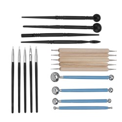 18 pcs Professional Polymer Clay Sculpting Tools Pottery Models Art Projects Kit 18 pcs Professional Polymer Clay Sculpting Tools Pottery Models Art Projects Kit