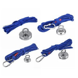 180-500KG Salvage Strong Magnet With Hooks Hunting Diving Fishing Recovery Magnet 180-500KG Salvage Strong Magnet With Hooks Hunting Diving Fishing Recovery Magnet