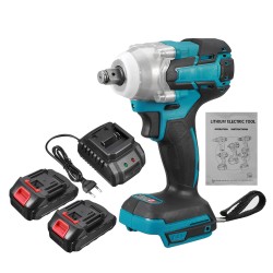 188VF 588N.m. Li-Ion Cordless Electric 1/2inch Wrench Socket Rechargeable Power Tool W/ 1/2pcs Battery 188VF 588N.m. Li-Ion Cordless Electric 1/2inch Wrench Socket Rechargeable Power Tool W/ 1/2pcs Battery