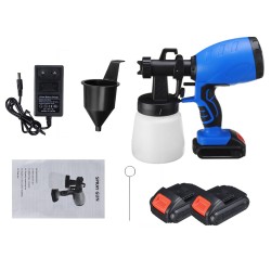 18V 800ML Electric Sprayer Household Paint Sprayer W/ 1/2 Battery Regulation High Power Sprayer