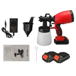 18V 800ML Electric Sprayer Household Paint Sprayer W/ 1/2 Battery Regulation High Power Sprayer 18V 800ML Electric Sprayer Household Paint Sprayer W/ 1/2 Battery Regulation High Power Sprayer