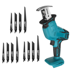 18V Cordless Electric Reciprocating Saw Variable Speed Metal Wood Cutting Tool Saber Saw W/ 12X Blades For Makita 18V Battery 18V Cordless Electric Reciprocating Saw Variable Speed Metal Wood Cutting Tool Saber Saw W/ 12X Blades For Makita 18V Battery