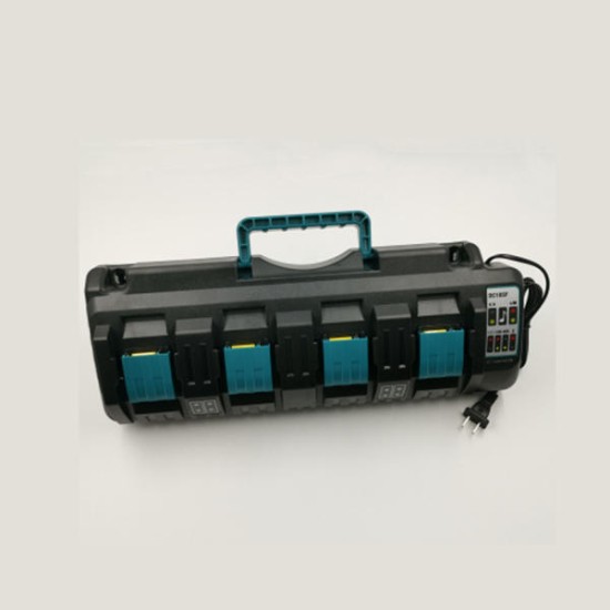 18V DC18SF 3A 4 Port Li-Ion Battery Charger for Makita 14.4V-18V BL1830 BL1840 BL1850 BL1860 BL1430 BL1440 BL1450 BL1460
