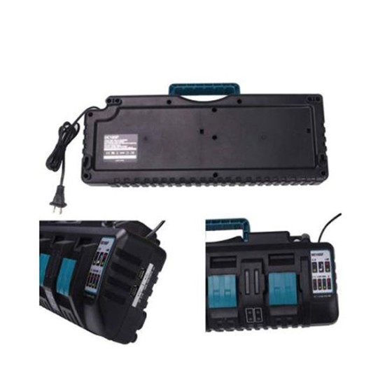 18V DC18SF 3A 4 Port Li-Ion Battery Charger for Makita 14.4V-18V BL1830 BL1840 BL1850 BL1860 BL1430 BL1440 BL1450 BL1460