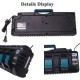 18V DC18SF 3A 4 Port Li-Ion Battery Charger for Makita 14.4V-18V BL1830 BL1840 BL1850 BL1860 BL1430 BL1440 BL1450 BL1460