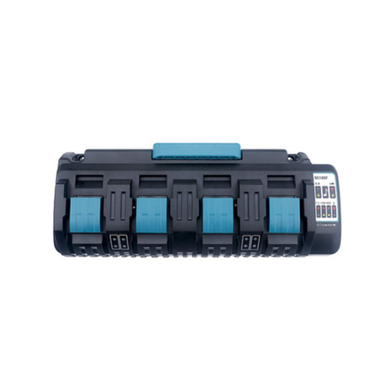 18V DC18SF 3A 4 Port Li-Ion Battery Charger for Makita 14.4V-18V BL1830 BL1840 BL1850 BL1860 BL1430 BL1440 BL1450 BL1460