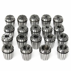 19Pcs ER32 2mm-20mm Precision Spring Chuck Set for CNC Workholding Engraving and Milling Lathe Tool 19Pcs ER32 2mm-20mm Precision Spring Chuck Set for CNC Workholding Engraving and Milling Lathe Tool
