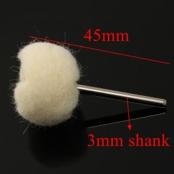 1pcs 3mm Shank Wool Polishing Ball Buffing Wheel For Jade Jewelry 1pcs 3mm Shank Wool Polishing Ball Buffing Wheel For Jade Jewelry