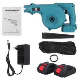 2 IN 1 Cordless Electric Air Blower Vacuum Suction Leaf Computer Dust Collector Cleaner W/ 1/2 Battery For Makita 2 IN 1 Cordless Electric Air Blower Vacuum Suction Leaf Computer Dust Collector Cleaner W/ 1/2 Battery For Makita