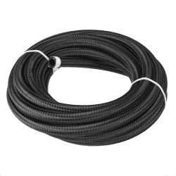 20FT AN6 AN8 Fuel Hose Oil Gas Line Nylon Stainless Steel Braided Silver Black 20FT AN6 AN8 Fuel Hose Oil Gas Line Nylon Stainless Steel Braided Silver Black