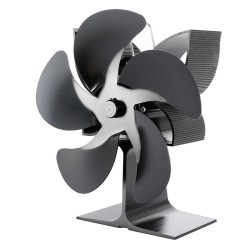 210CFM 5 Blades Stove Fan Heat Powered Saving Fireplace Eco Fan Burner 210CFM 5 Blades Stove Fan Heat Powered Saving Fireplace Eco Fan Burner
